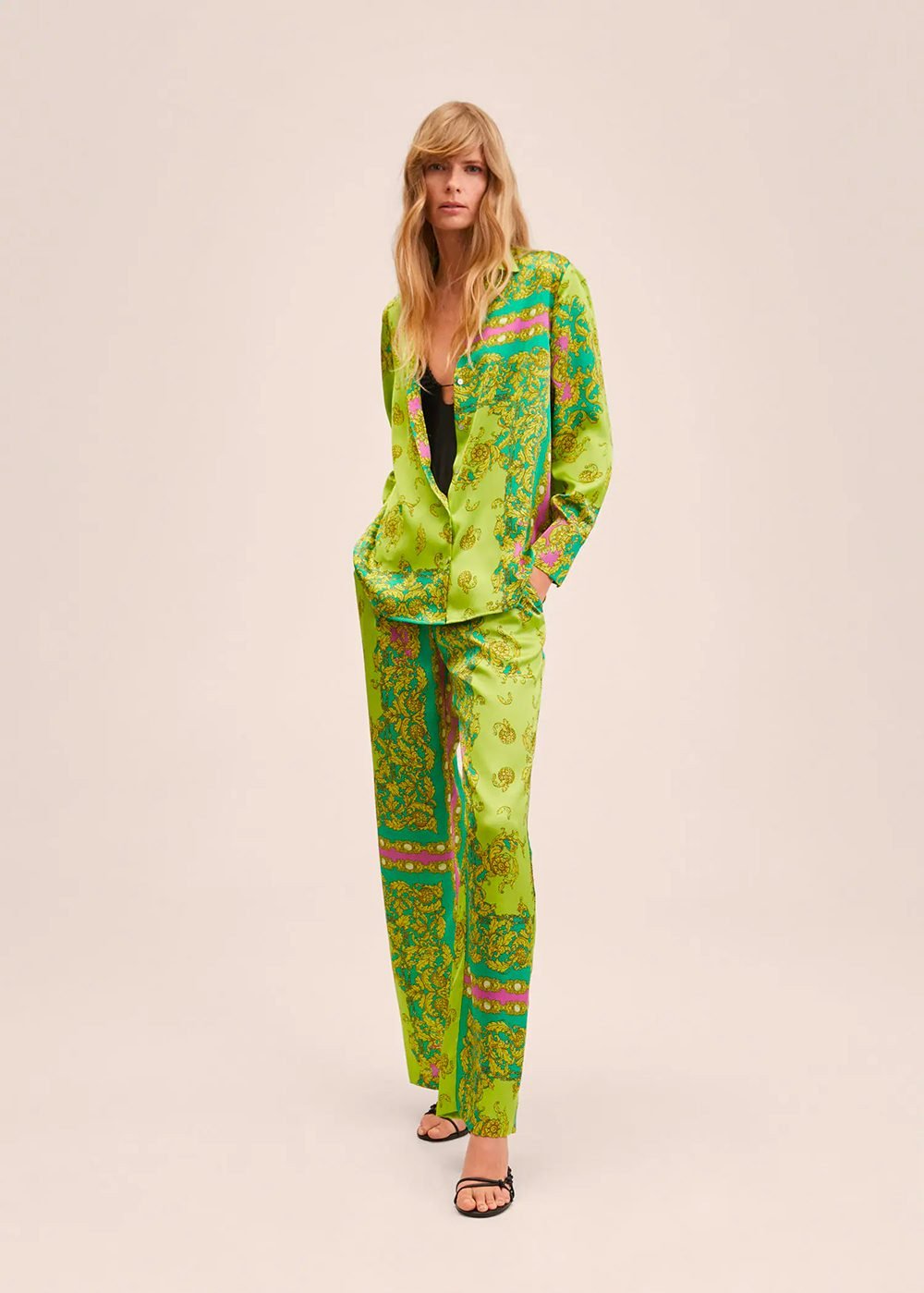 Satin print shirt - Image 2