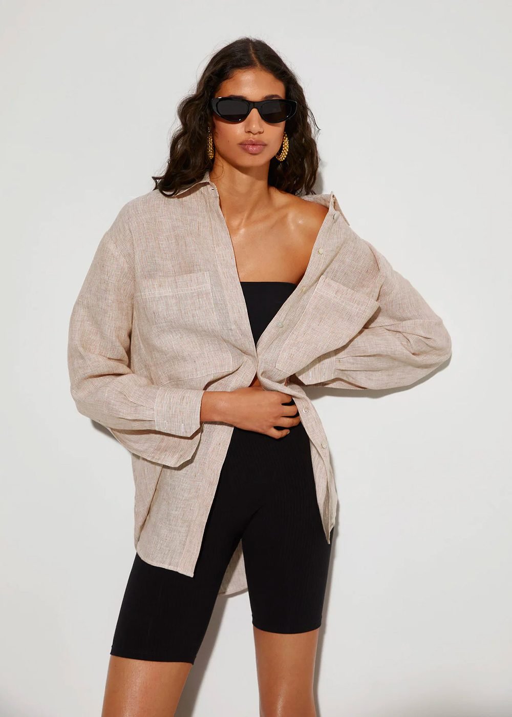 Linen oversize shirt - Image 2