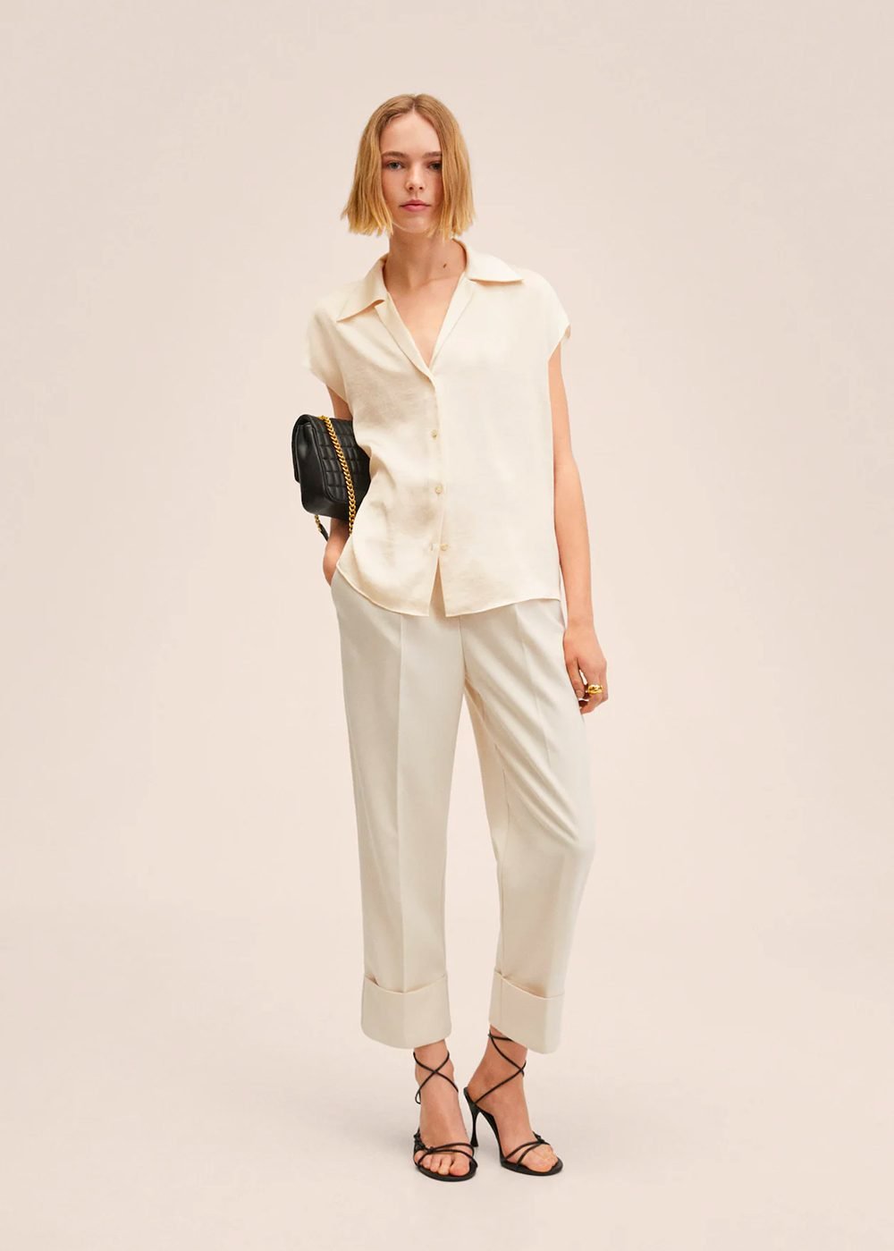 Satin finish flowy shirt - Image 2