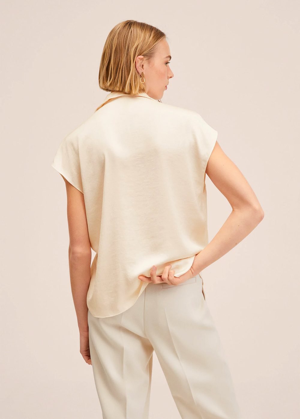 Satin finish flowy shirt - Image 3