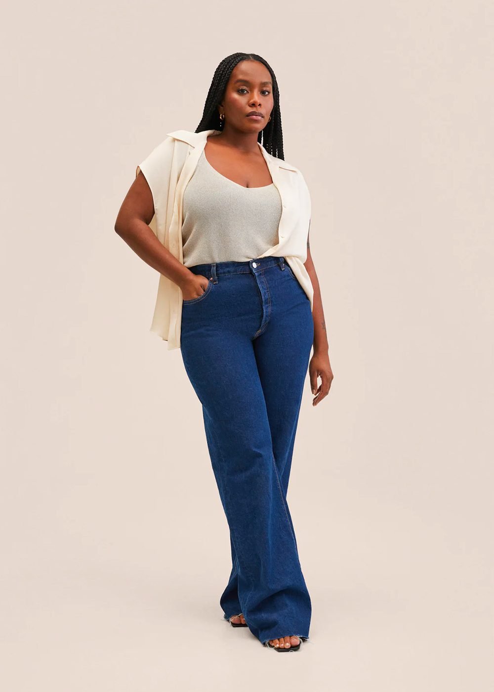 Satin finish flowy shirt - Image 4